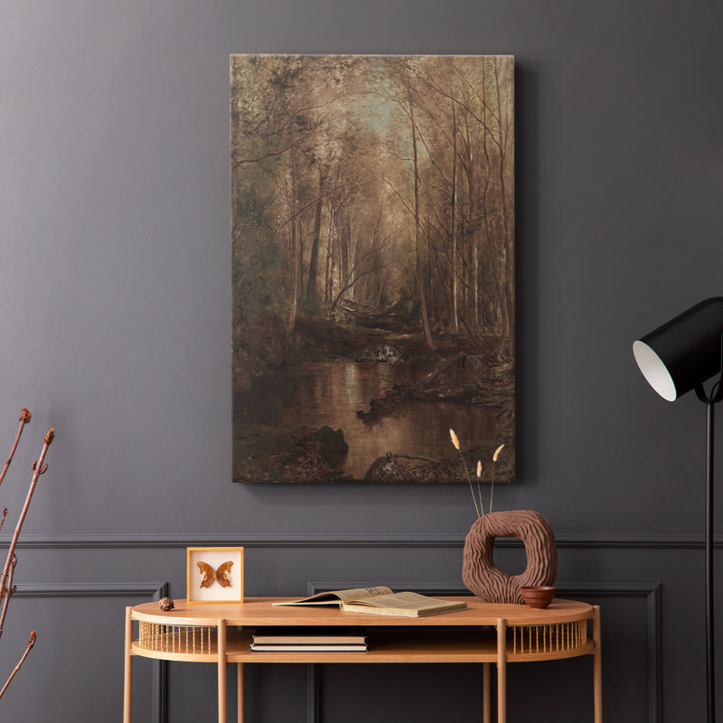 Paysage rétro C III - galerie Cavas enveloppé, H 60 po x l 40 po