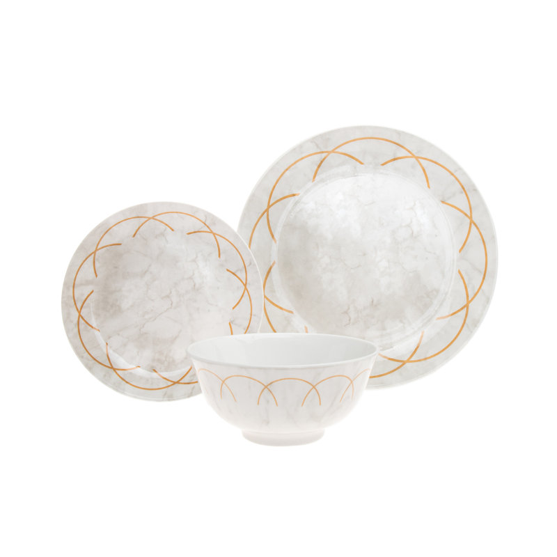 Cirrus 12 Piece Dinnerware Set, Service for 4