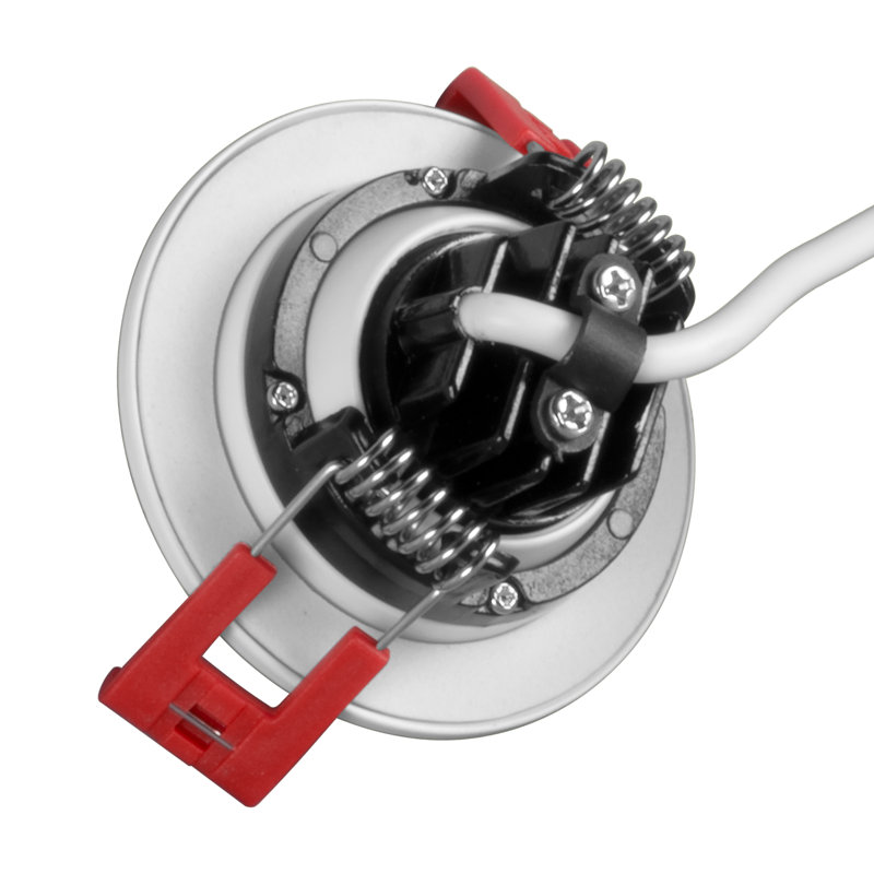 White Aluminum 2-Inch LED Gimbal Recessed Downlight