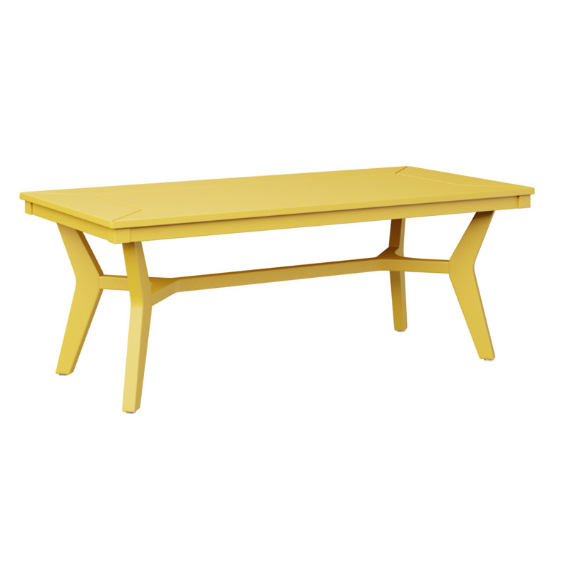 Berlin Gardens Mayhew Rectangular Coffee Table, Sunburst Yellow