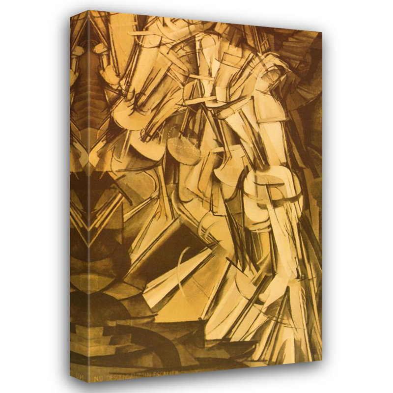 Nude Descending a Staircase #2, 24" H x 15" W