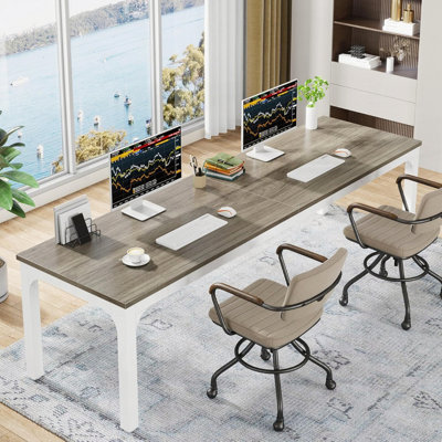 Bureau d'ordinateur extra long pour 2 personnes