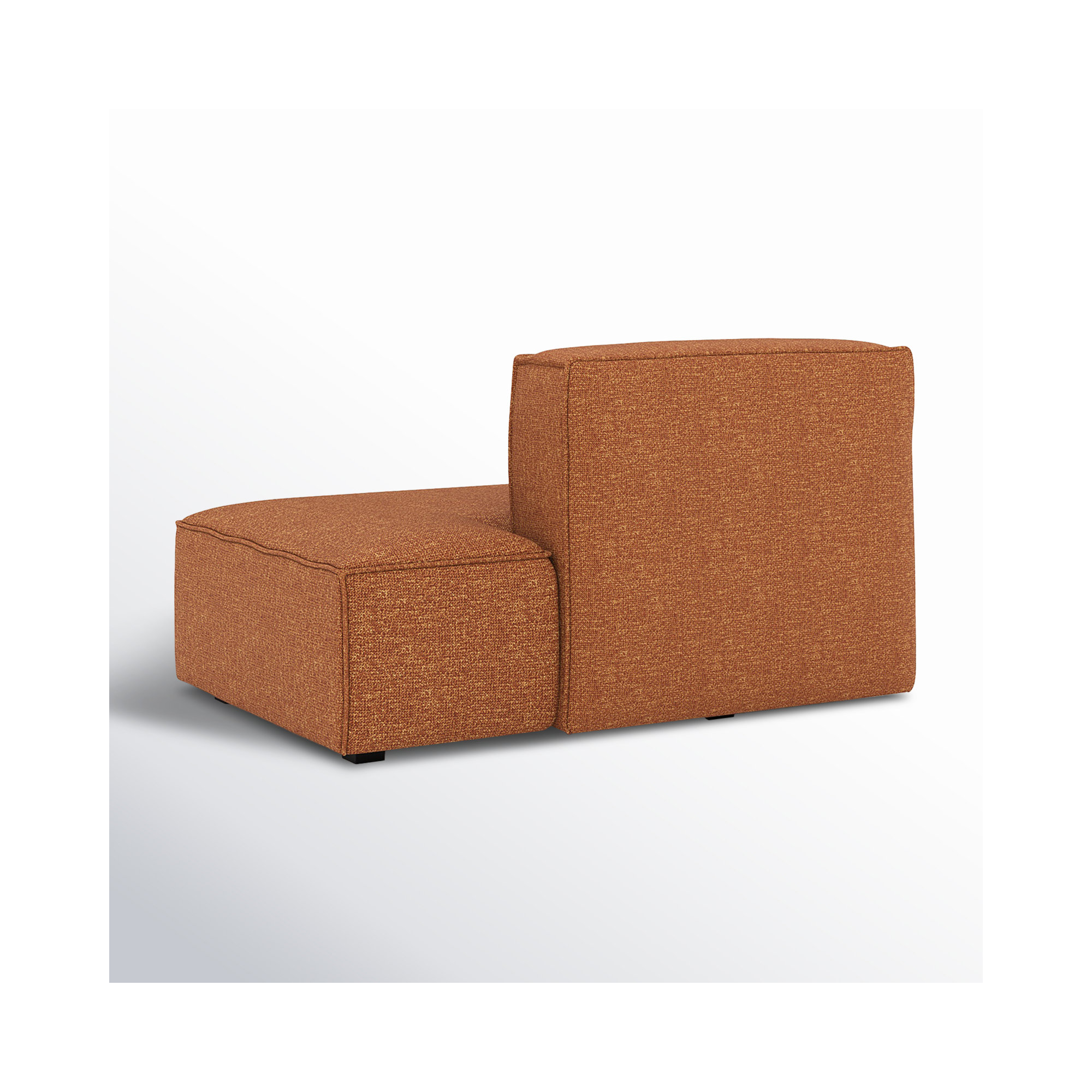 Shonnard Upholstered Chaise Lounge, Bjorn Rust Performance Twill, Right Hand Facing