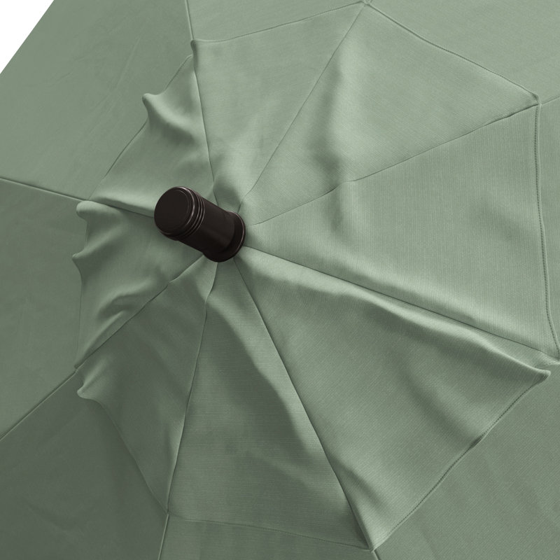 Parasol de marché 132 po Ancy, Tissage uni Sunbrella® palette brume