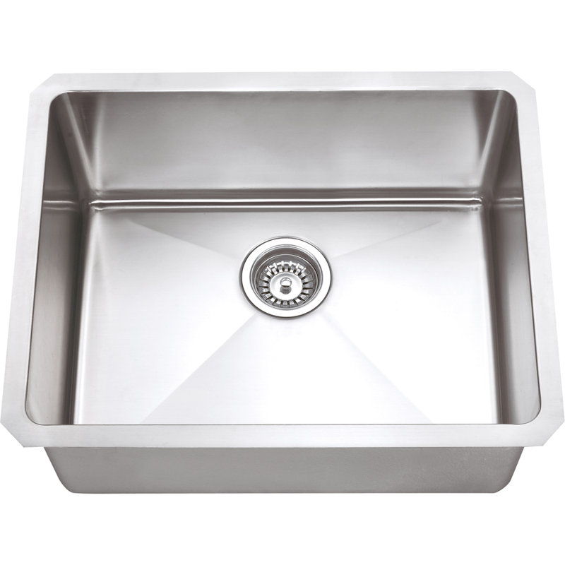 23'' L Undermount Single Bowl Stainless Steel Kitchen Sink