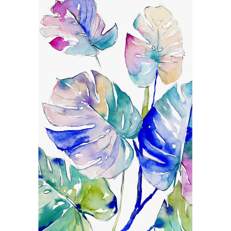 Prism Palms II by Jennifer Paxton Parker - Wrapped Canvas Painting, 122cm H x 81cm W x 3.8cm D