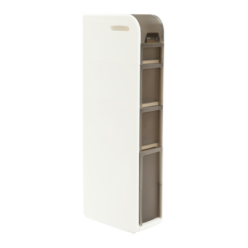 Rangement de salle de bain mobile avec 4 tiroirs