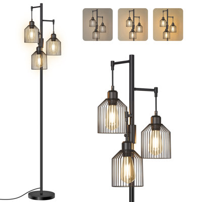 176.5cm Matte Tree Floor Lamp Set
