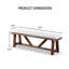 Banc rembourré de style moderne avec coussin et siège rembourré de style rustique