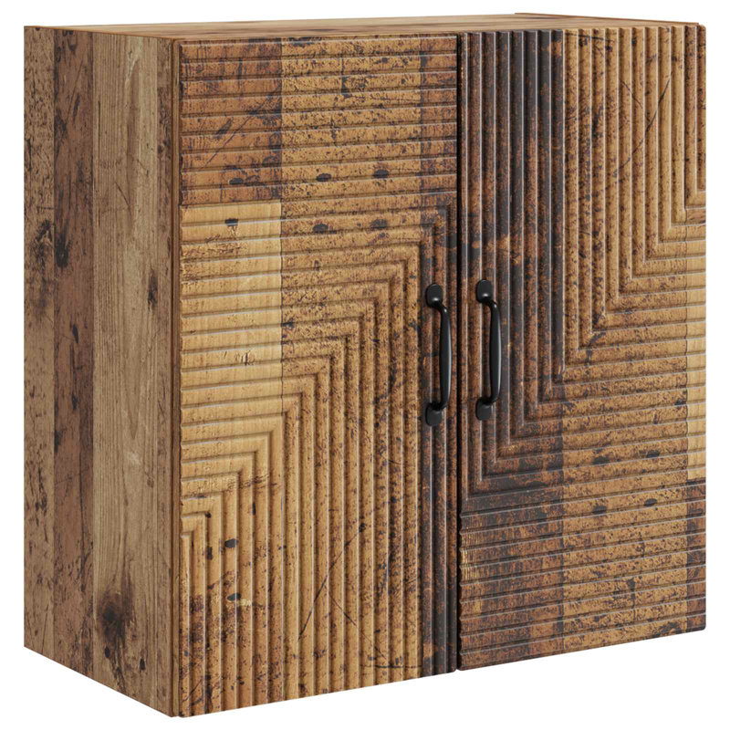 2 -Door Rectangle Accent Cabinet, Old Wood