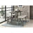 Rectangular, Industrial Design, Gray, Kitchen Dining Table, Seats 4, Veneer