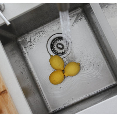 Crépine d'évier de cuisine en acier inoxydable avec panier amovible