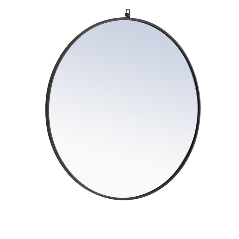 Miroir Cassie, 28 po x 28 po, Noir