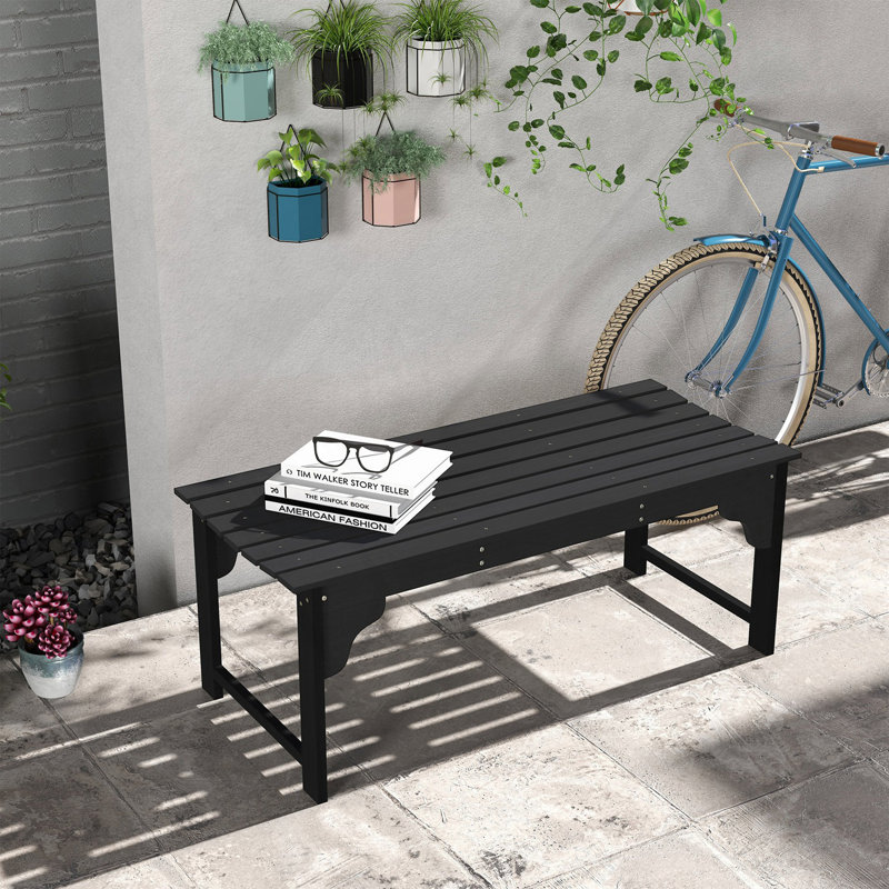 Banc de jardin, banc de parc extérieur avec siège à lattes, banc de chambre à coucher