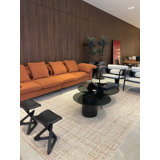 Sharm Rectangle Area Rug in Off White/ Orange