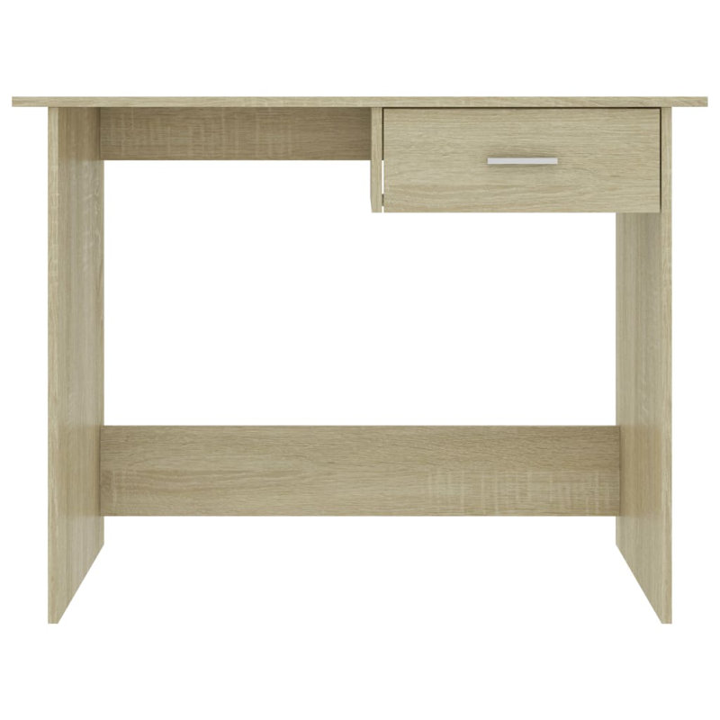 Desk Computer Desk Home Office Desk Workstation Table Engineered Wood, Oak