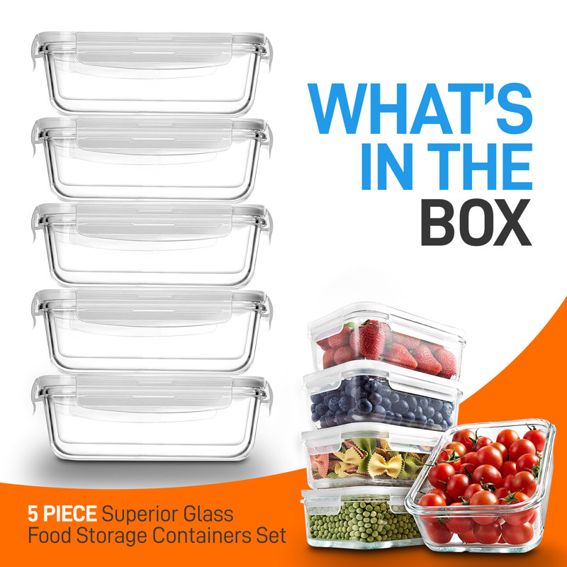 30oz. Glass Food Storage Container