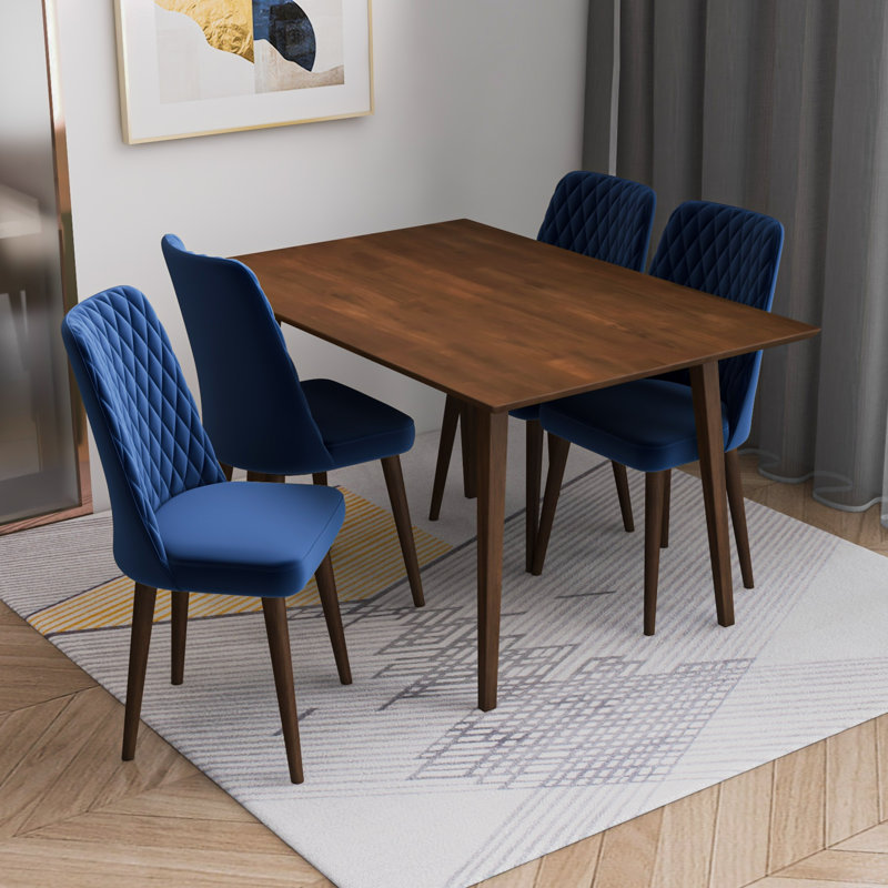 Ensemble repas pour 4 personnes Kaymi, Bleu