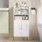 Mini Floor Cabinet with 2 Door and Shelves