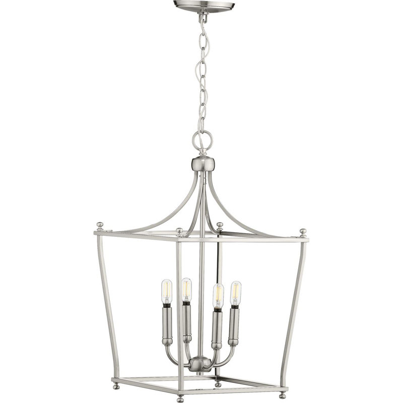 Hennings 4 - Light Lantern Pendant, Brushed Nickel