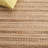 Hand Woven Wool/Jute/Cotton Striped Rug in Brown/Beige-1485356360