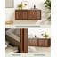 Meuble télé flottant, armoire murale avec portes coulissantes pour le salon, table de chevet moderne sans mains pour la chambre à coucher-647866036