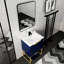 Meuble-lavabo autoportant 24 po avec lavabo en résine Modern