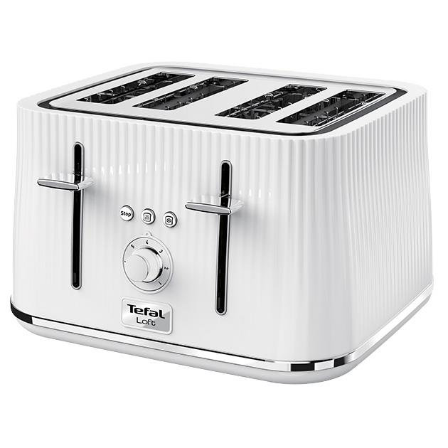 4 Slice Loft Toaster, White