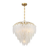 Boa 6-Light Chandelier in Warm Brass by Breegan Jane