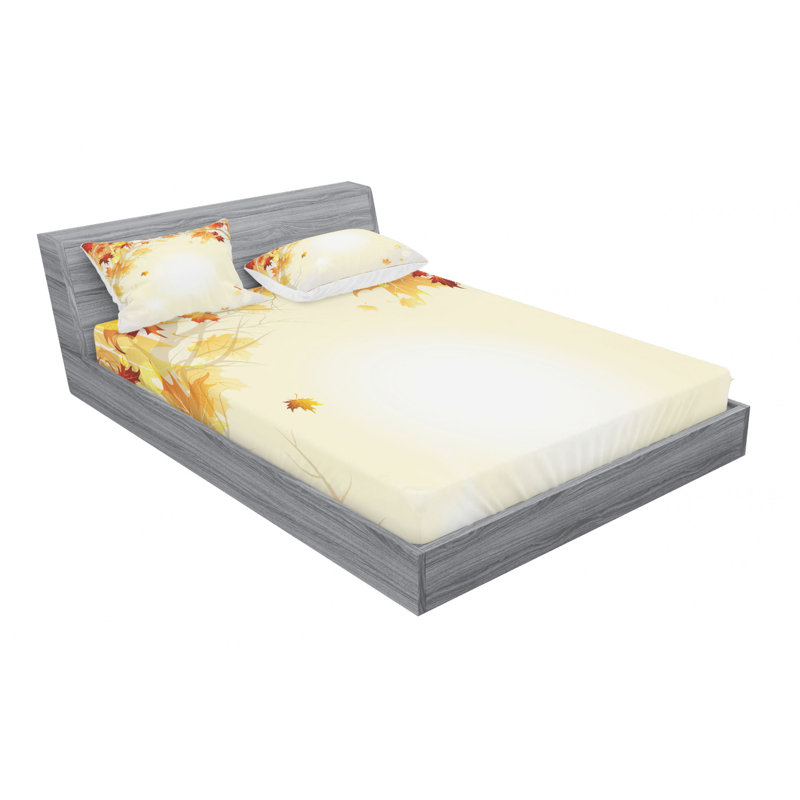Microfiber Sheet Set, Queen Sheet Set with Fitted Sheet