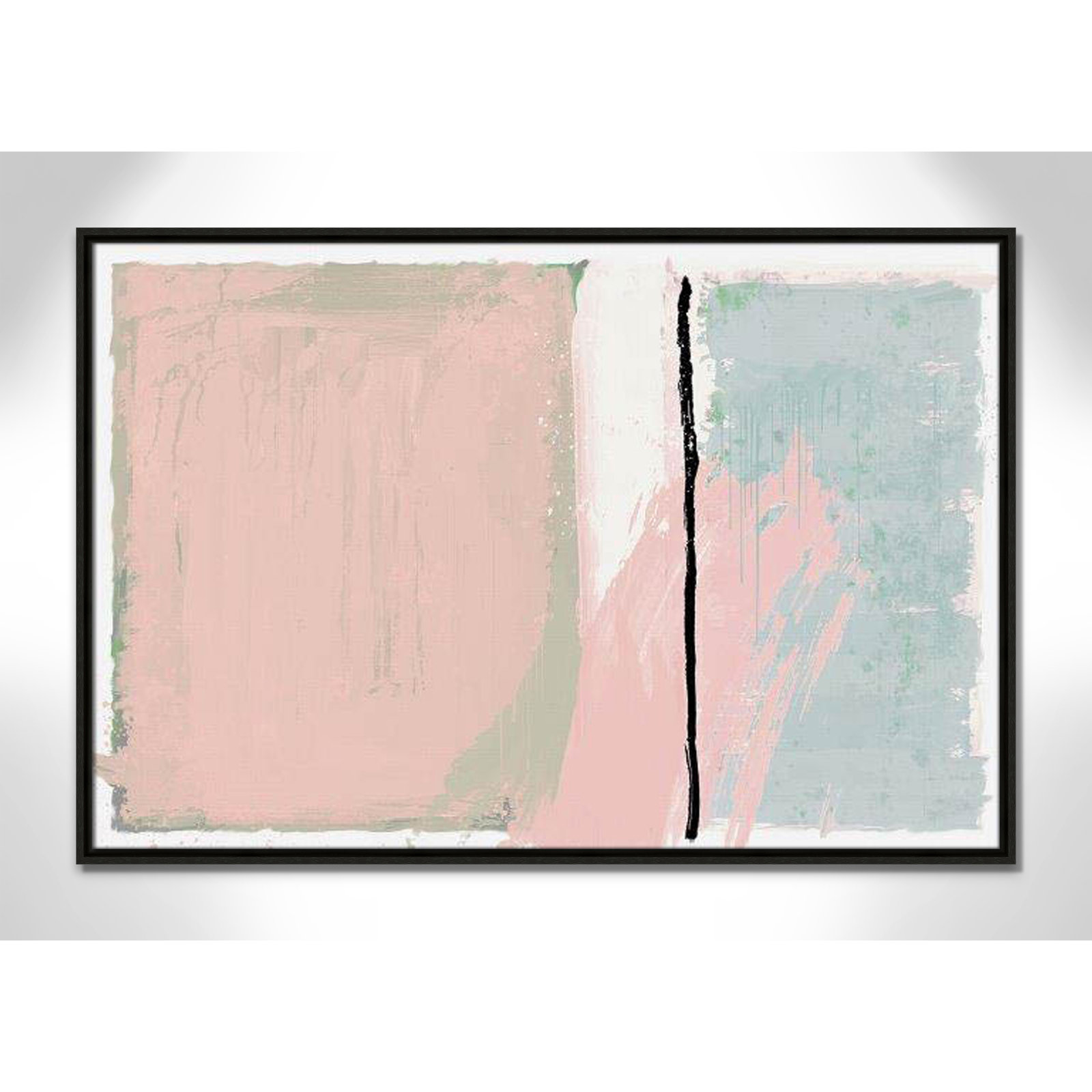 Pastel Opulance Print, 25.5" H x 37.5" W x 2" D, Espresso Floater Framed, No Mat