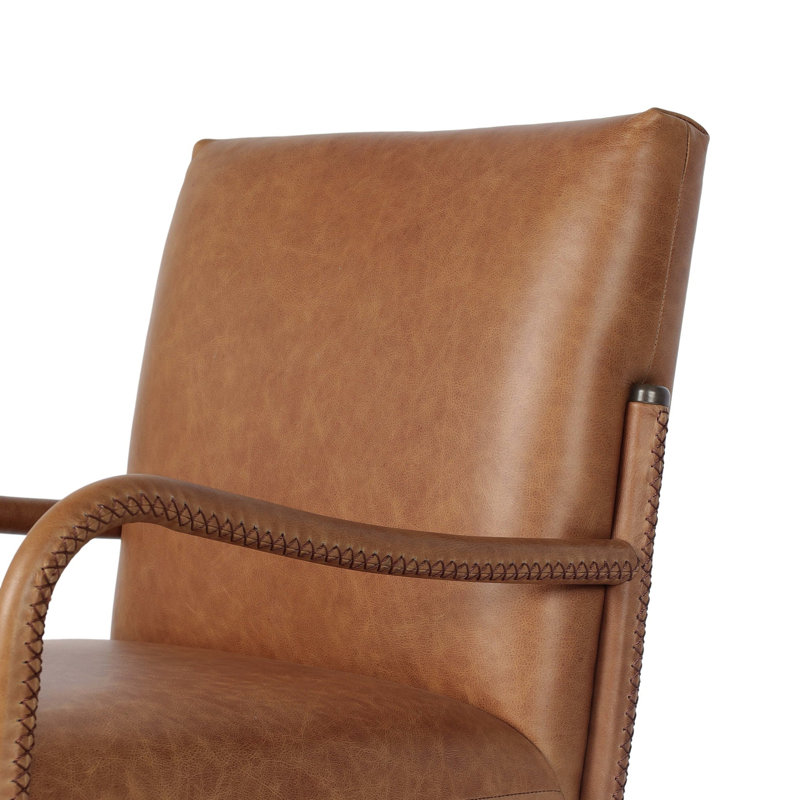 Quill Leather Arm Chair