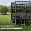 Maxway Furniture 228cm Hexagon Backyard Trampoline with Safety Enclosure