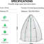Portable Tent Style Greenhouse - Weatherproof Plant Protector With Cover, Zippered Door & Window - Ideal For Vegetables, Flowers, Herbs - Easy Assembly With Ground Pegs For Secure Anchoring