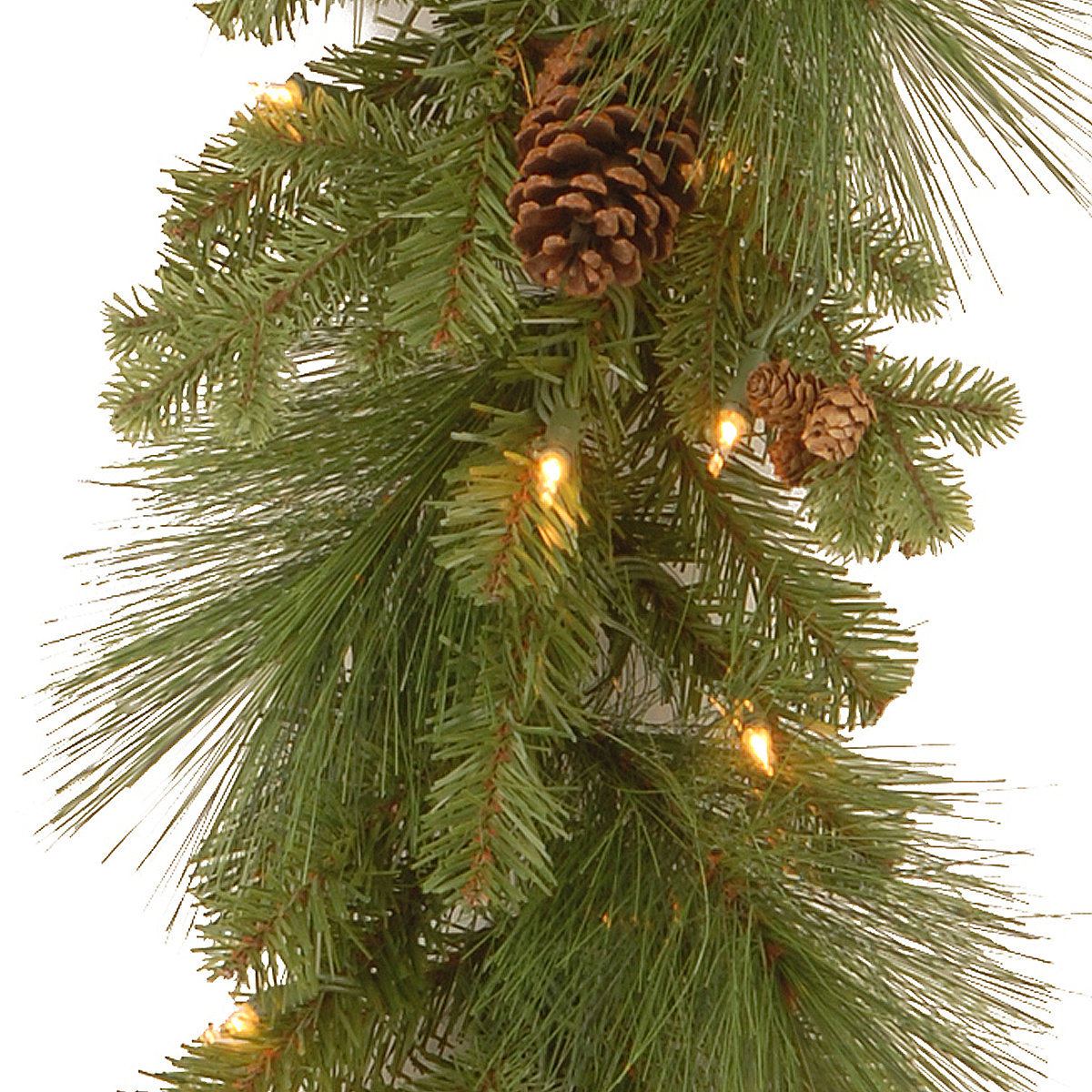 108" Pre-Lit Spruce Christmas Garland