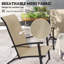 Ensemble de 2 chaises de patio pliantes pliantes portatives avec dossier haut, accoudoirs, siège en tissu maillé respirant et structure en métal pour patio, pelouse, camping, porche, gris-964228511