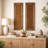 Wooden Woven Seagrass Abstract Brown Wall Decor Set
