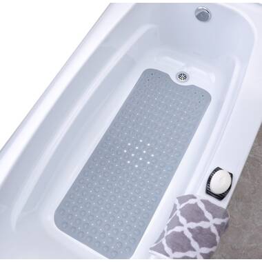 Royal Craft Wood Luxury Bathtub Tray Caddy - Bamboo Adjustable Bath Tub Table  Caddy for Bathroom (White)