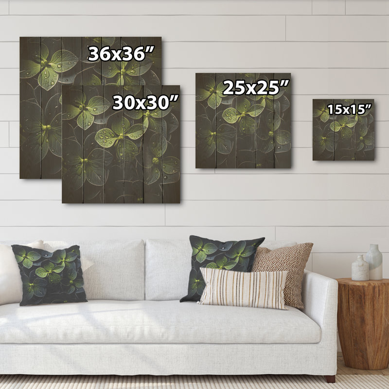 Noir «Allure», art mural sur bois de pin naturel, H 15 po x l 15 po