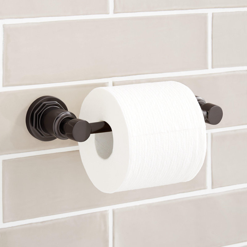 Greyfield Toilet Paper Holder, Matte Black