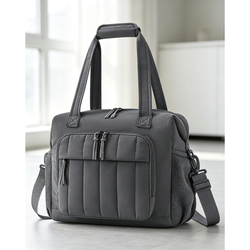 Puffer Insulated Cooler Bag, Lightweight Soft Ice Chest Holds Up to 35 Cans, Leakproof Portable Lunch Cooler for Women, Ideal for Picnic, Beach, Camping, Work & Travel