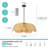 1 - Light Dimmable Petals Paper Rattan Bohemian Chandelier