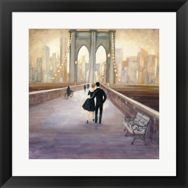 «Bridge To NY» par Julia Purinton, art mural encadré