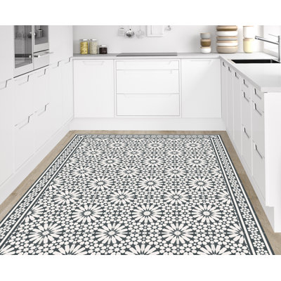 Golbus Vinyl Machine Printed Area Rug