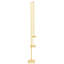 657cm W x 35cm D Steel Arbour in Gold