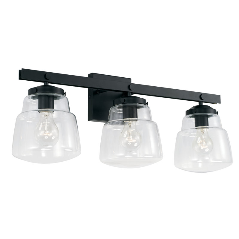 Dillon 3 - Light Dimmable Vanity Light, Matte Black