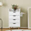 Armoire de rangement pour salon 4 couches avec 2 supports pour sèche-cheveux, 4 tiroirs et pieds surélevés - Organisateur de coiffeuse Barber