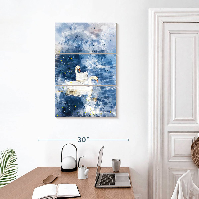 Brampt Swans Amour, H 32 po x l 20 po