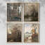 «Vintage Landscape CVII», ensemble de 4 encadrés-1265018582-1265018580