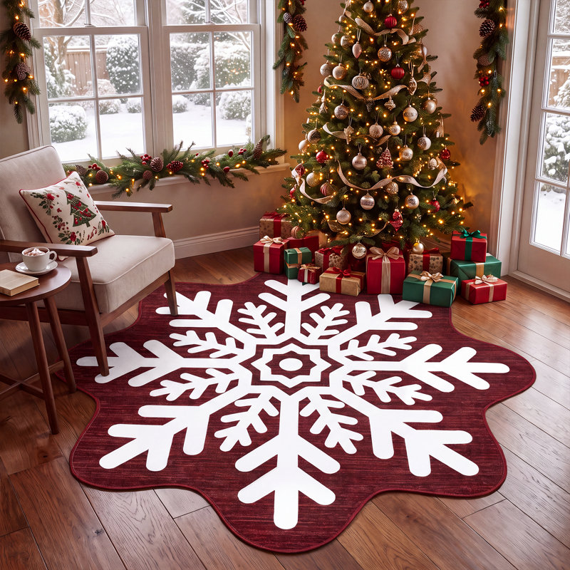 Geometric Washable Area Rug, 90*90cm